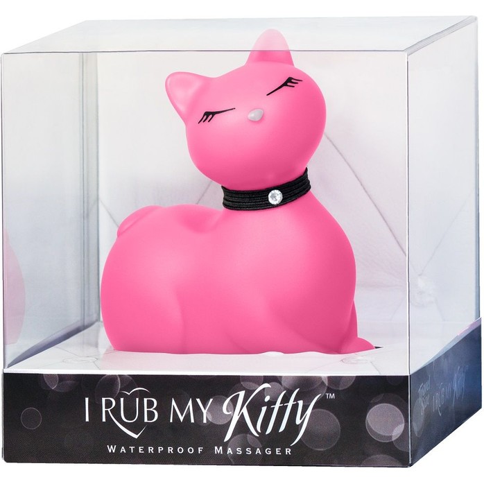 Розовый массажёр-кошка I Rub My Kitty с вибрацией. Фотография 2.