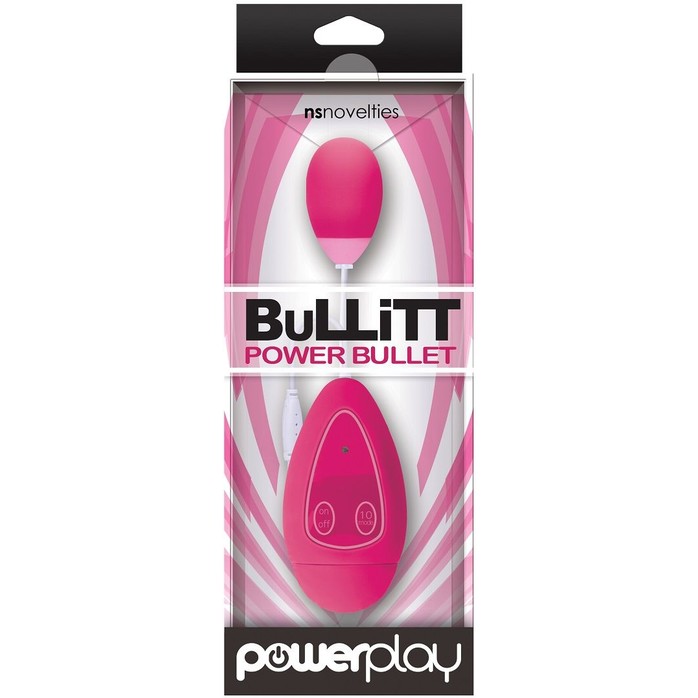 Розовое виброяйцо BuLLiTT Single с пультом управления - Power Play. Фотография 2.