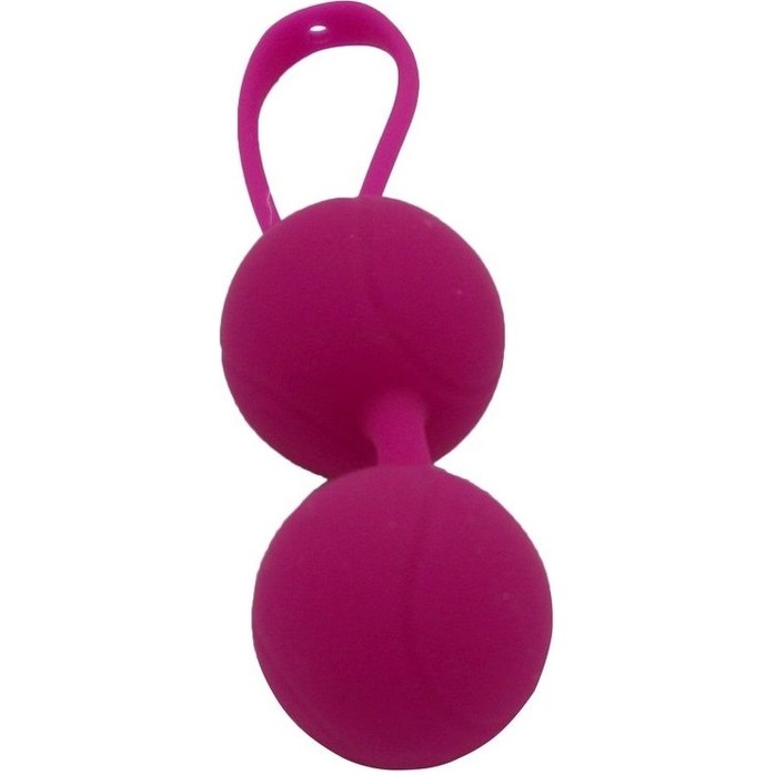 Ярко-розовый набор для тренировки вагинальных мышц Kegel Balls. Фотография 4.