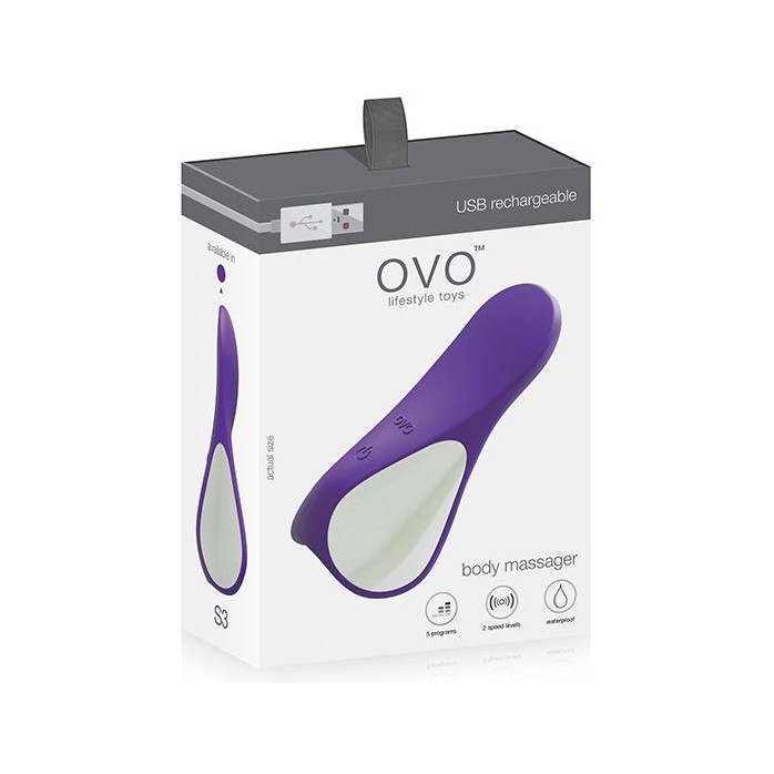 Перезаряжаемый клиторальный стимулятор ежевичного цвета. Фотография 4.