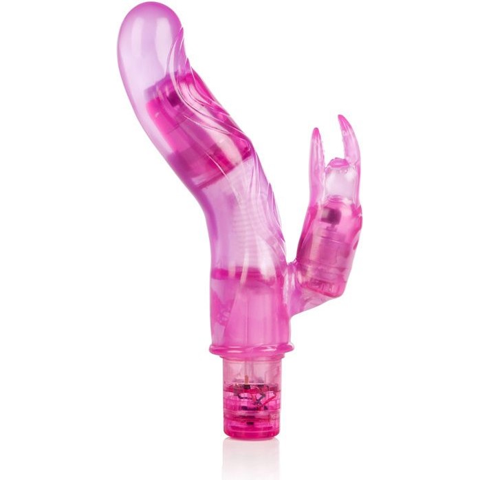 Розовый вибромассажер 10-Function Bendie Bounding Bunny Vibes - 22,8 см - Bendies. Фотография 4.