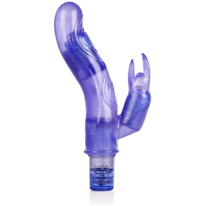 Фиолетовый вибромассажер 10-Function Bendie Bounding Bunny Vibes - 22,8 см - Bendies. Фотография 2.