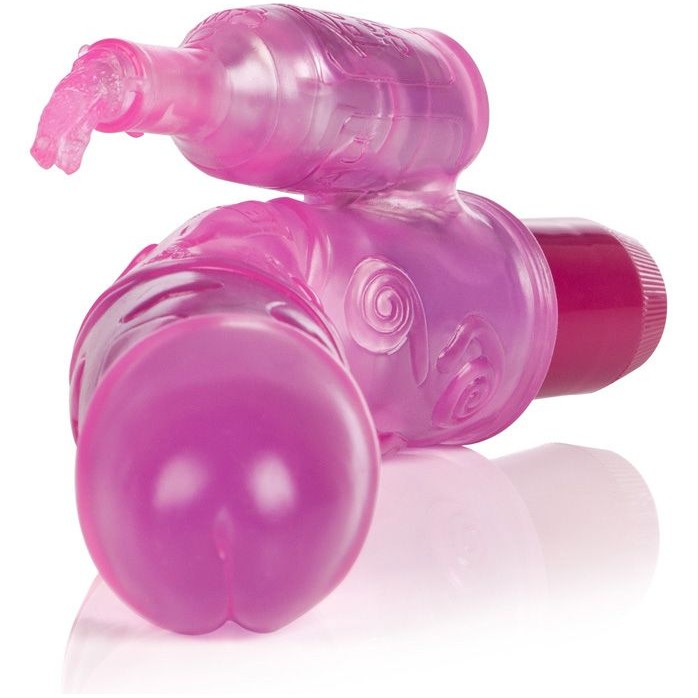 Розовый гнущийся вибромассажер Bendies Bubbly - 24 см - Bendies. Фотография 2.