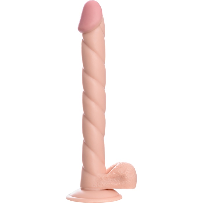 Длинный фаллоимитатор с присоской - 31,5 см - RealStick Nude