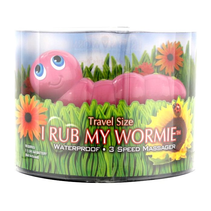 Вибратор-гусеница I Rub My Wormie Pink. Фотография 2.