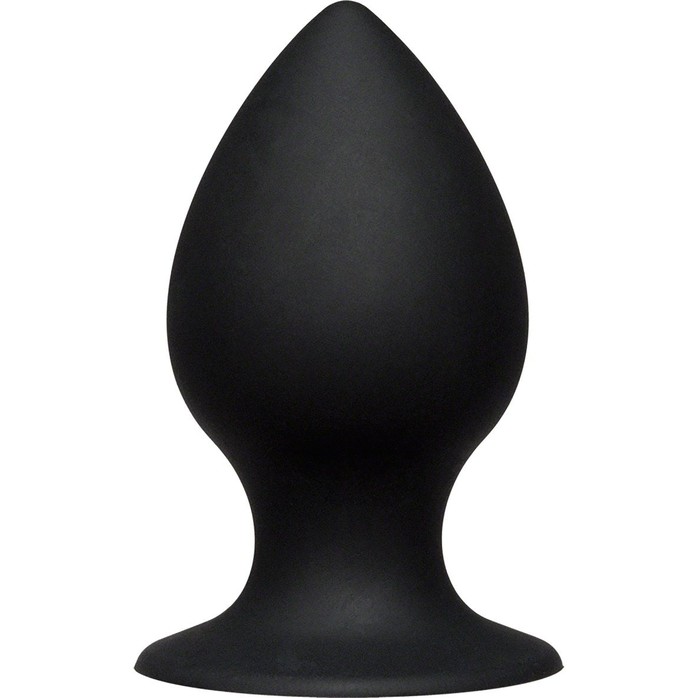 Малая чёрная анальная пробка Kink Ace Silicone Plug 3 - 8,26 см - Kink