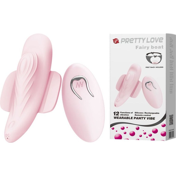 Клиторальный стимулятор Fairy Boat с дистанционным управлением - Pretty Love