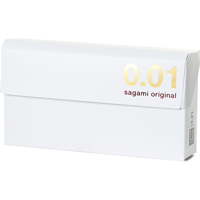 Супер тонкие презервативы Sagami Original 0.01 - 5 шт - Sagami Original