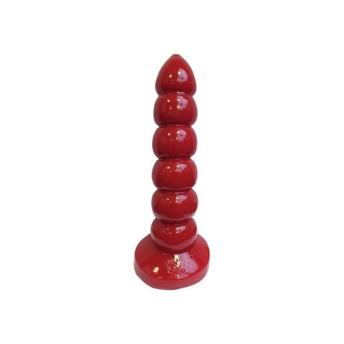 Красная анальная пробка-гигант TSX Prostidude Red - 32 см