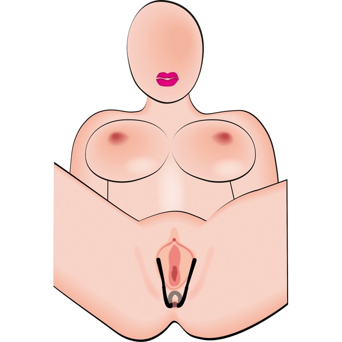Женский анальный стимулятор с зажимом на половые губы - You2Toys. Фотография 8.