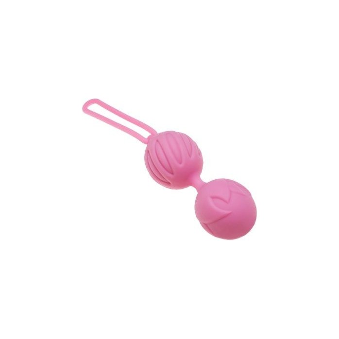 Нежно-розовые вагинальные шарики Geisha Lastic Ball L