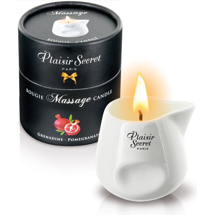 Массажная свеча с ароматом граната Bougie de Massage Gourmande Grenadine - 80 мл