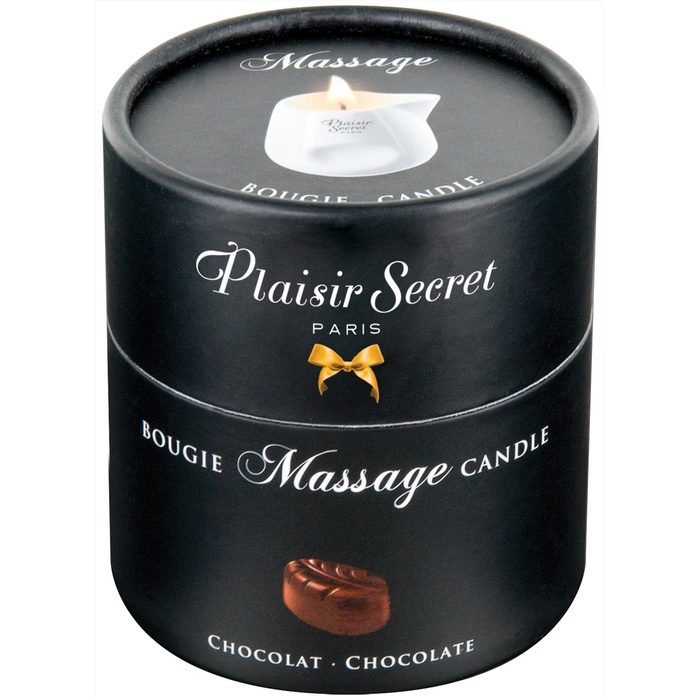 Массажная свеча с ароматом шоколада Bougie de Massage Gourmande Chocolat - 80 мл. Фотография 2.