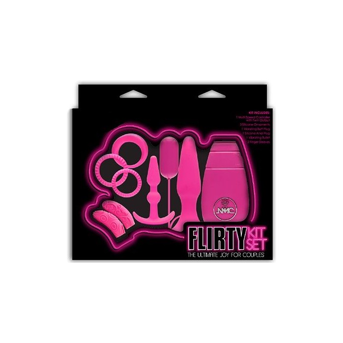 Розовый вибронабор FLIRTY KIT SET - Flirty Kit Set. Фотография 2.