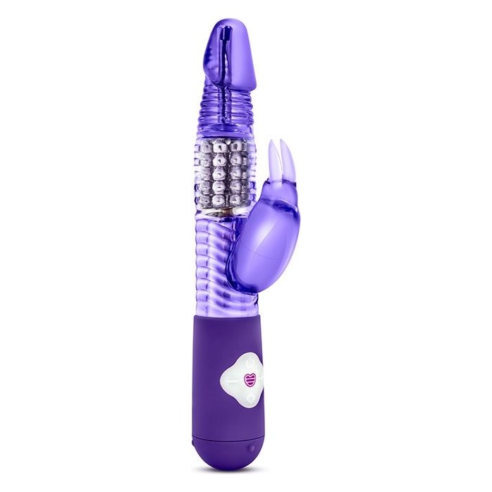 Фиолетовый вибратор с клиторальной стимуляцией Luxe Rabbit - 26 см - Luxe