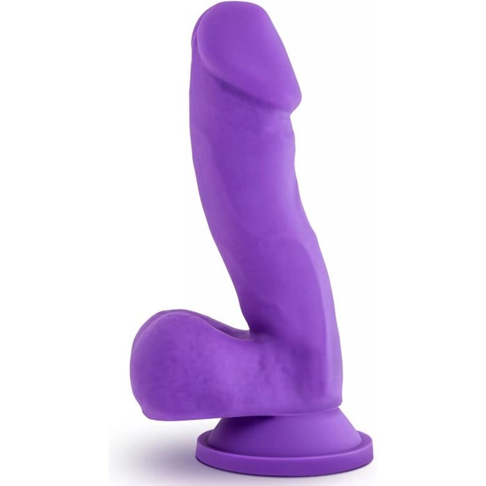 Фиолетовый фаллоимитатор Juicy - 17,8 см