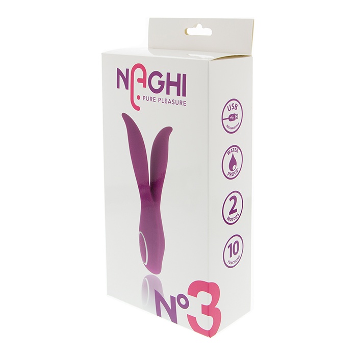 Сплит-вибратор NAGHI NO.3 - 18,5 см - Naghi by Tonga. Фотография 2.