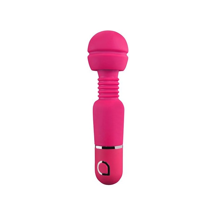 Розовый вибратор с шаровидной головкой на гибкой шее ABIA SELENE - 17,8 см