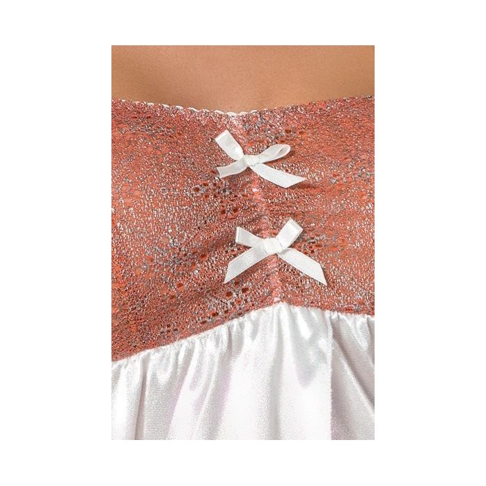 Сорочка Carrie с ажурным лифом и пикантным разрезом по центру. Фотография 2.
