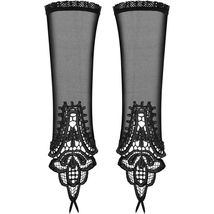 Перчатки с ажурными вставками Luiza - Sexy. Фотография 2.