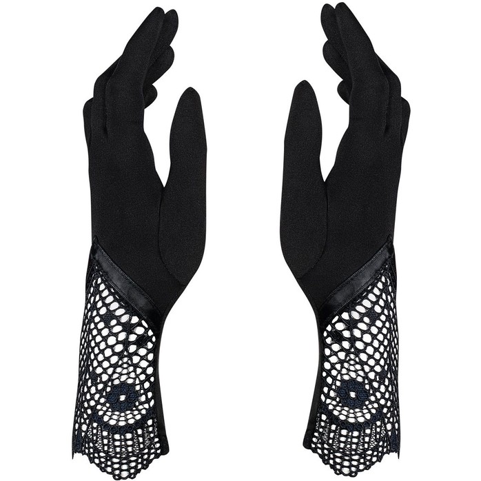 Короткие перчатки Moketta с ажурной верхней частью - Sexy. Фотография 2.
