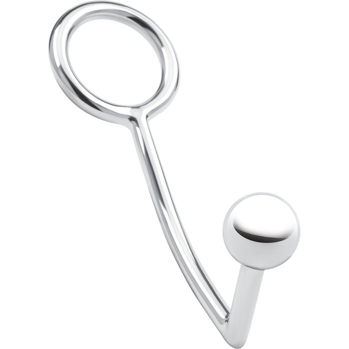 Кольцо на пенис с анальным стимулятором Stainless Steel Anal Hook Cock Ring