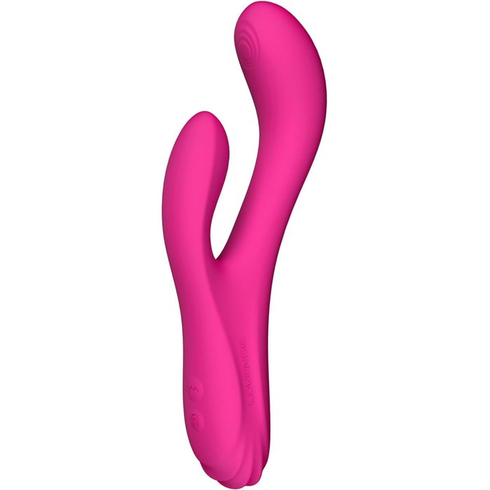 Розовый вибратор-кролик Osci 3 с функцией нагрева - 21 см. Фотография 2.