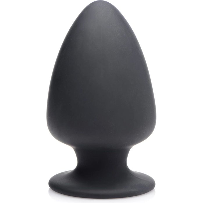 Черная мягкая анальная пробка Squeezable Medium Anal Plug - 11 см - Squeeze-it