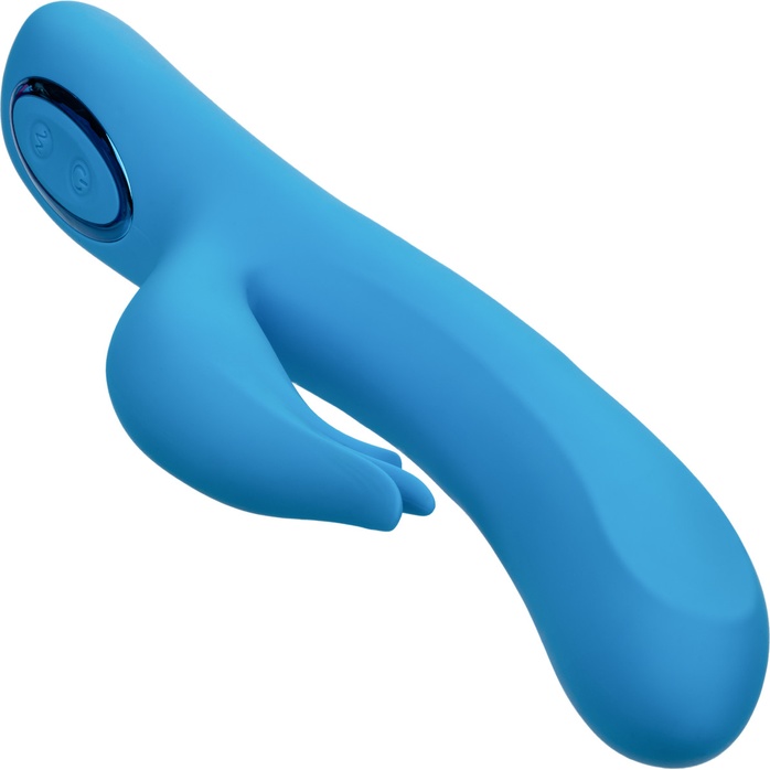 Голубой вибратор-кролик Flutter G - 22,7 см - Azure Collection. Фотография 6.