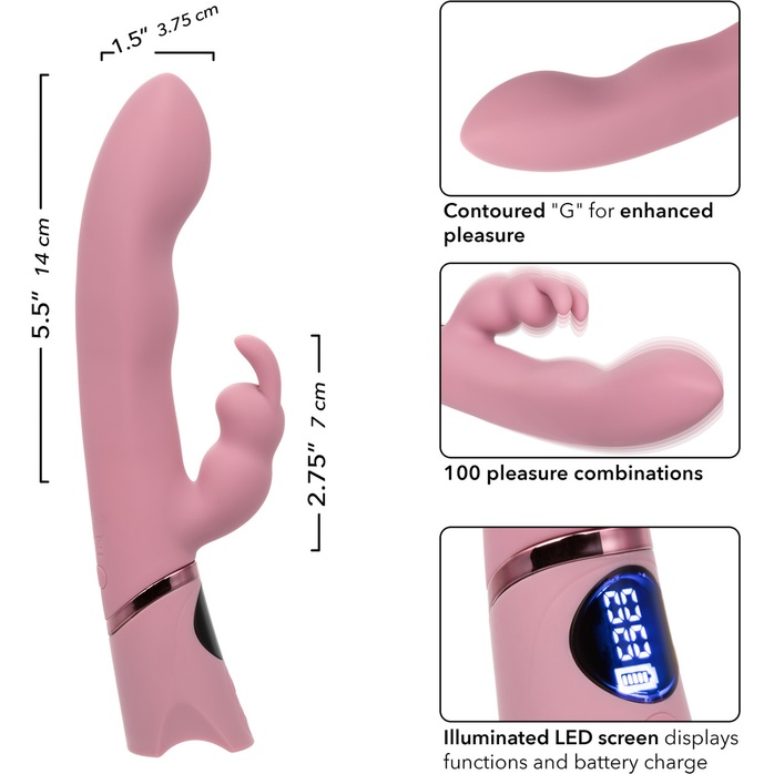 Розовый вибратор-кролик Orgasmatron Digital G-Bunny - 22,2 см - Orgasmatron. Фотография 4.