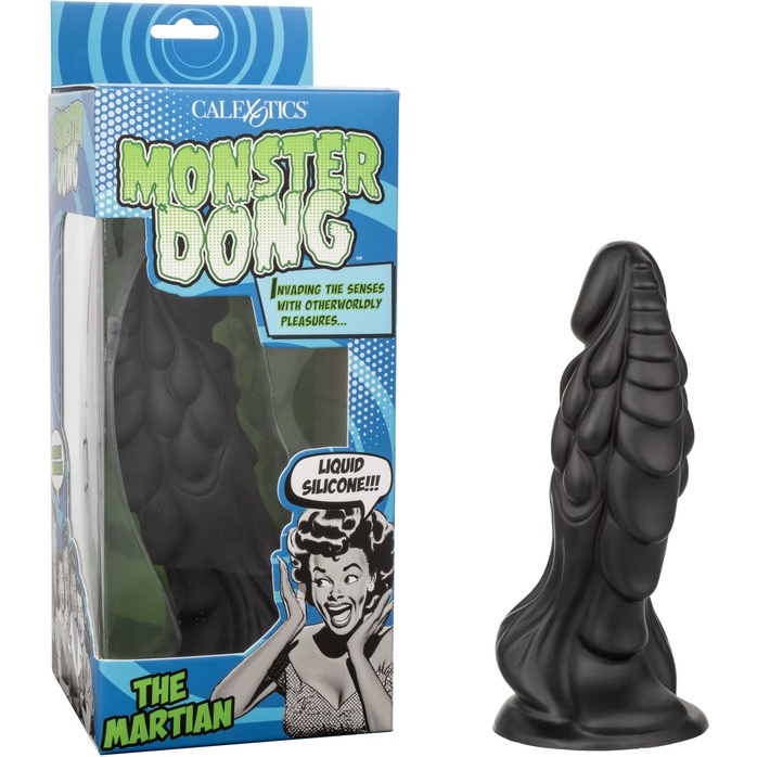 Черный фантазийный фаллоимитатор The Martian - 19,7 см - Monster Dong. Фотография 2.