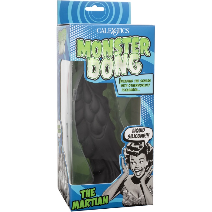 Черный фантазийный фаллоимитатор The Martian - 19,7 см - Monster Dong. Фотография 8.