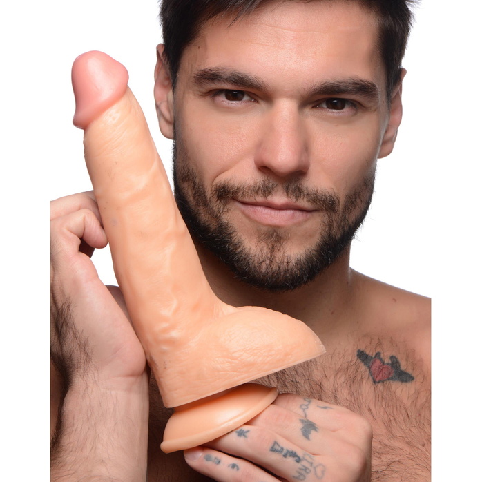 Телесный фаллоимитатор Beefy Brad 9’’ Dildo with Balls - 22,4 см - Master cock. Фотография 8.