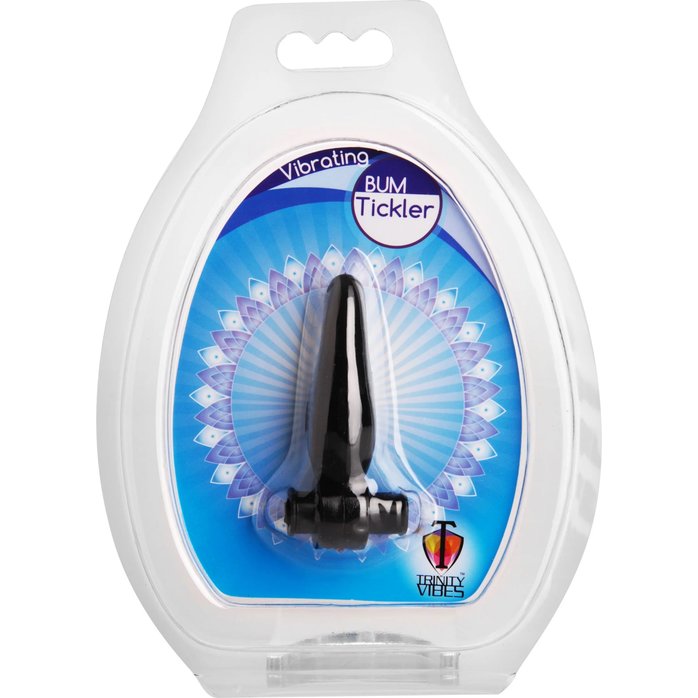 Дымчатая анальная мини-пробка с вибропулей Vibrating Bum Tickler Mini Anal Plug - 6,3 см - Trinity Vibes. Фотография 3.
