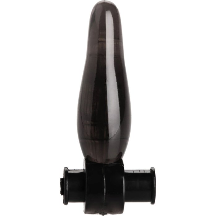 Дымчатая анальная мини-пробка с вибропулей Vibrating Bum Tickler Mini Anal Plug - 6,3 см - Trinity Vibes