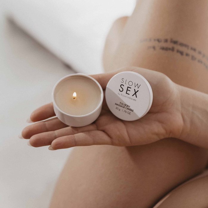 Массажная свеча для всего тела Slow Sex - 50 гр. Фотография 4.