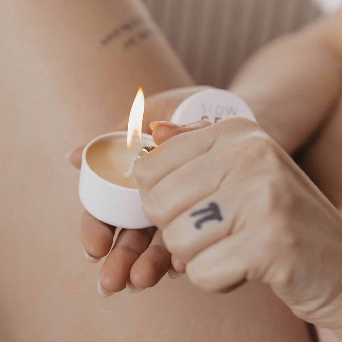 Массажная свеча для всего тела Slow Sex - 50 гр. Фотография 6.