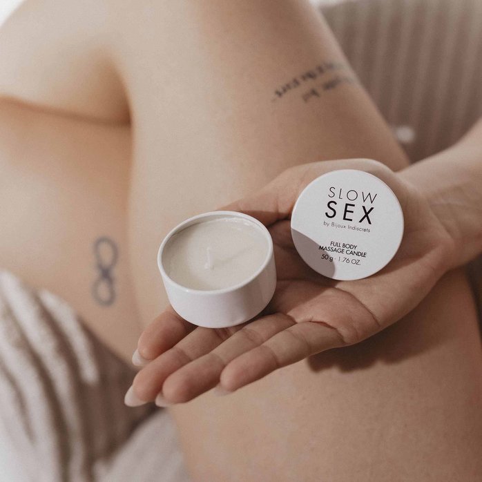Массажная свеча для всего тела Slow Sex - 50 гр. Фотография 7.