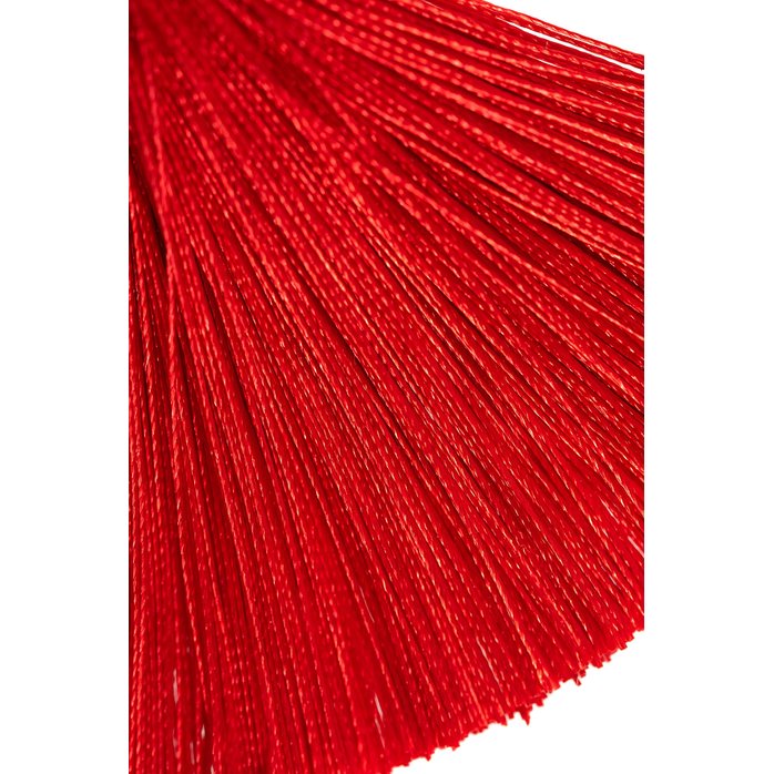 Зажимы на соски «Прищепки» с красными кисточками из шелка. Фотография 4.