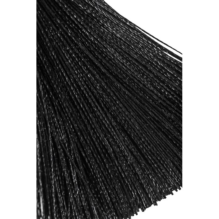 Зажимы на соски «Прищепки» с черными кисточками из шелка. Фотография 4.