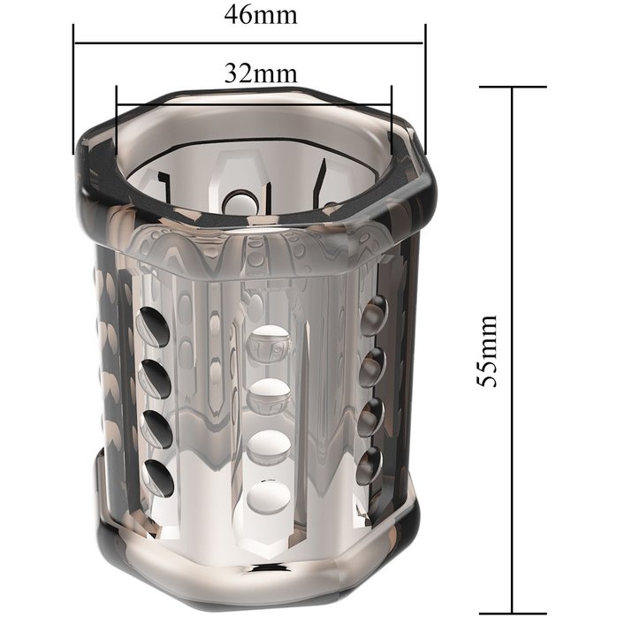 Дымчатая насадка на фаллос Ronael - Mr.Play. Фотография 6.