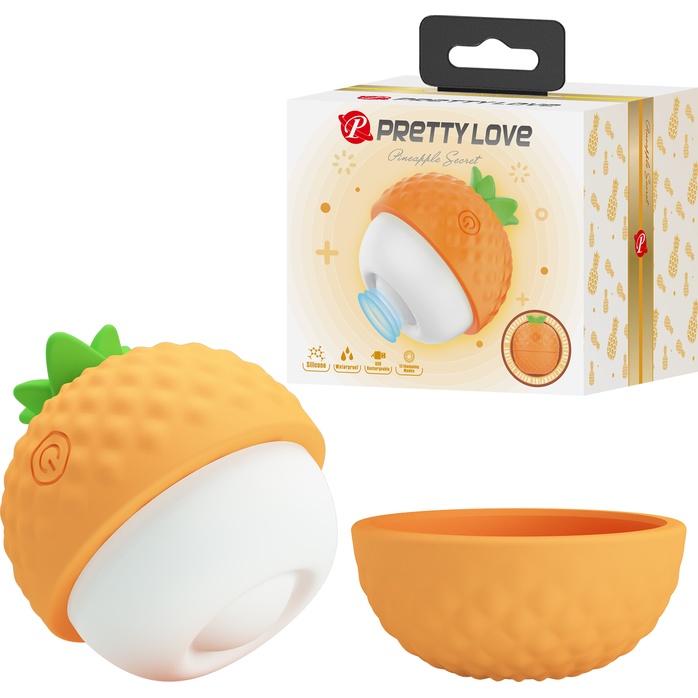 Оранжевый клиторальный стимулятор-ананас Pineapple Secret. Фотография 2.