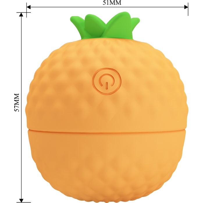 Оранжевый клиторальный стимулятор-ананас Pineapple Secret. Фотография 3.