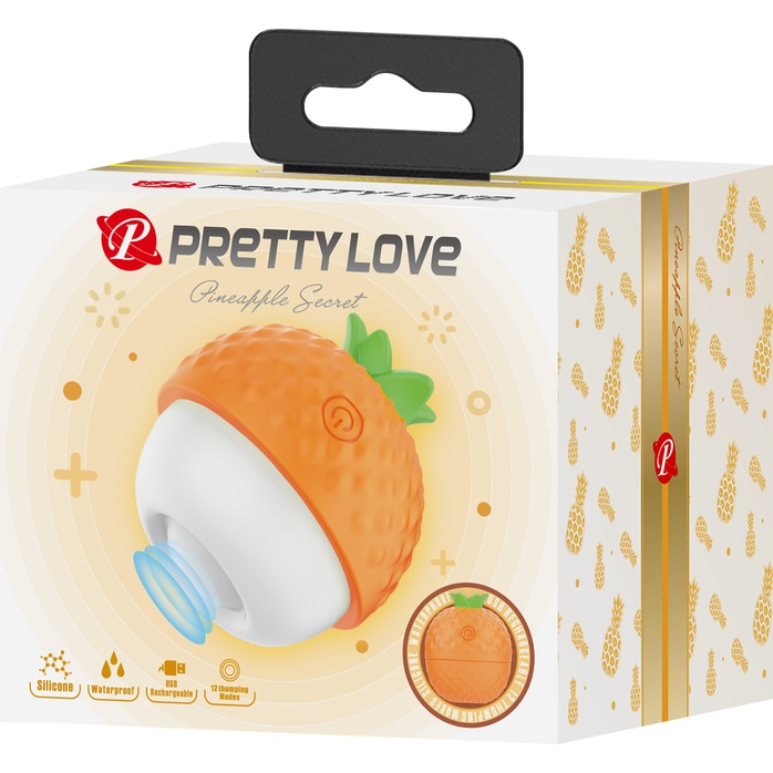 Оранжевый клиторальный стимулятор-ананас Pineapple Secret. Фотография 10.