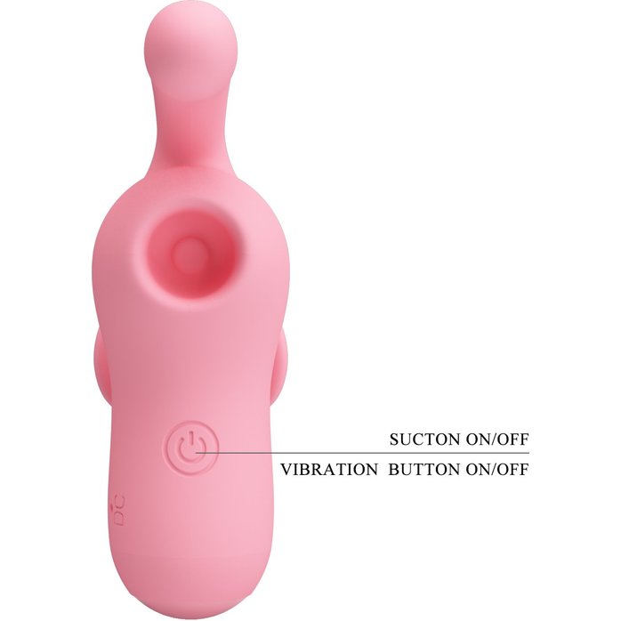 Розовый клиторальный стимулятор Magic Fairy - Pretty Love. Фотография 6.