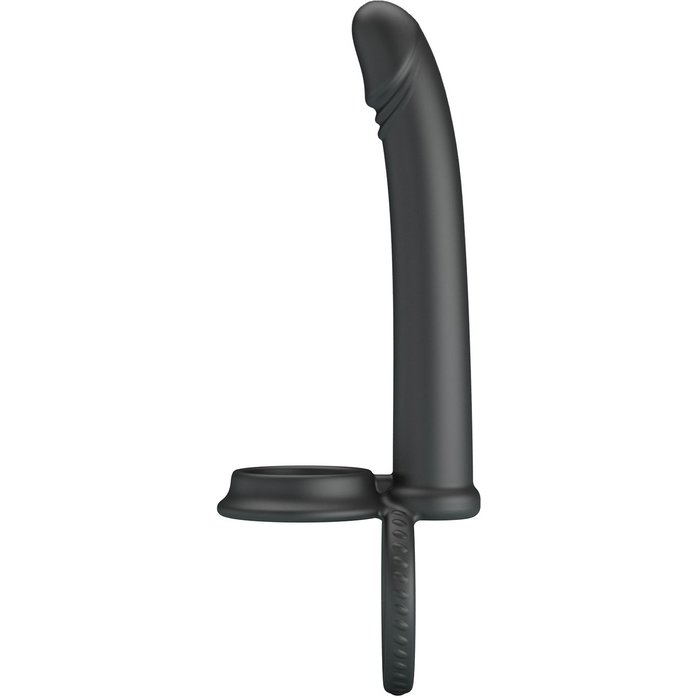 Черная насадка для двойного проникновения Moses - Pretty Love. Фотография 4.