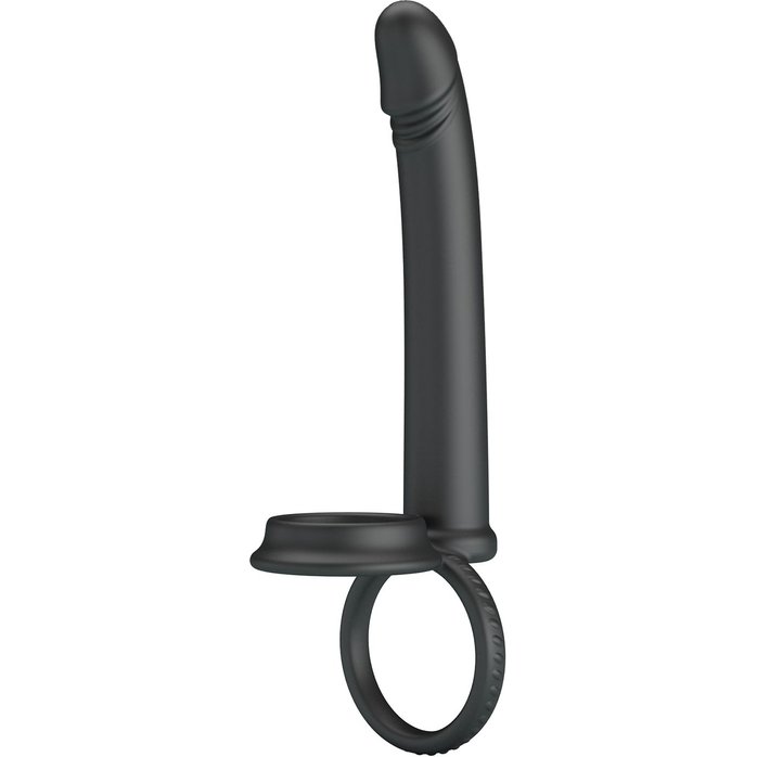 Черная насадка для двойного проникновения Moses - Pretty Love