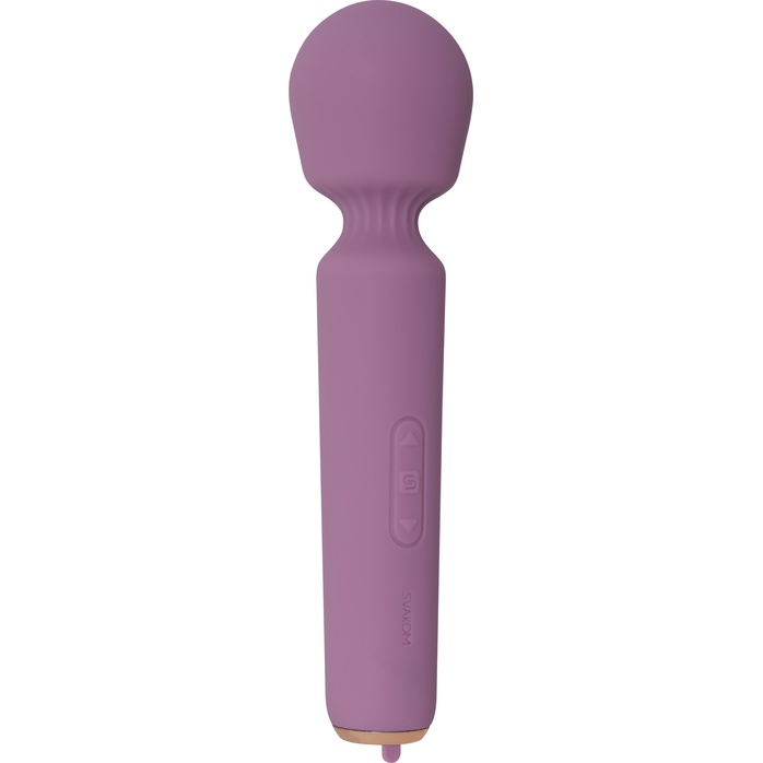 Сиреневый wand-массажер Mini Emma Neo - 14 см. Фотография 4.