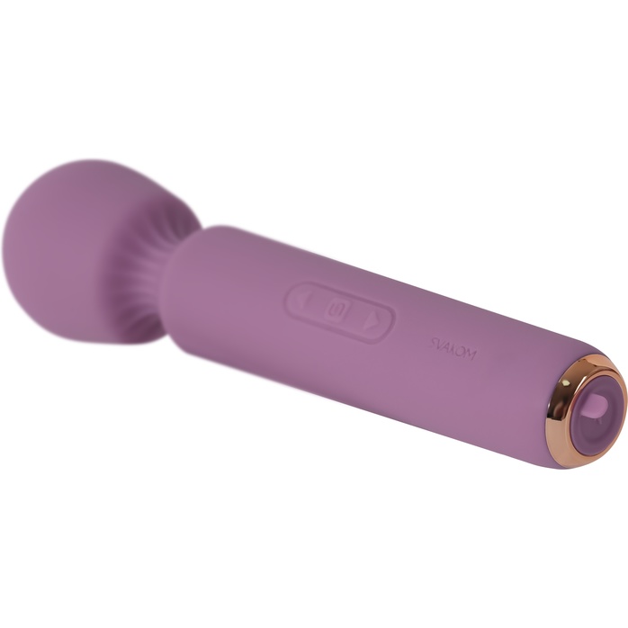 Сиреневый wand-массажер Mini Emma Neo - 14 см. Фотография 5.