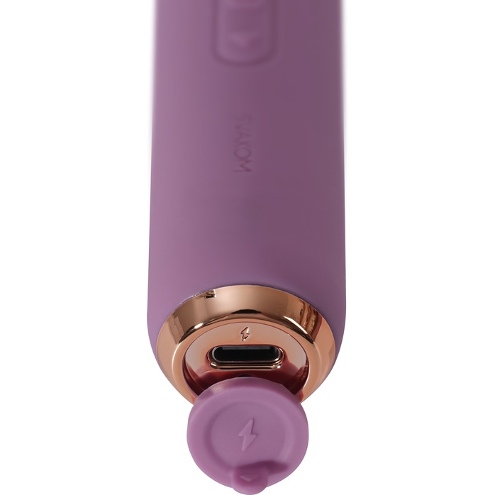 Сиреневый wand-массажер Mini Emma Neo - 14 см. Фотография 7.